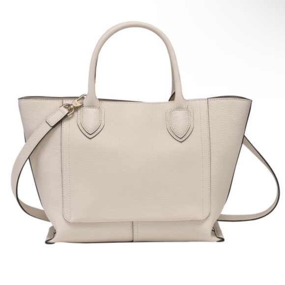 Longchamp - Mailbox Large Leather Top Handle Bag (Chalk) - Picture 3 of 8